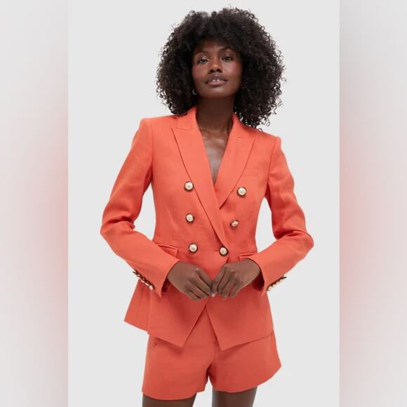 Veronica Beard Miller Stretch-Linen Dickey Jacket 4 - Picture 12 of 12